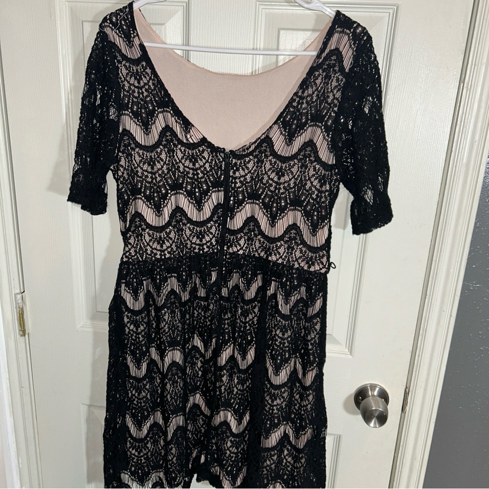 Juniors REWIND BLACK LACE PARTY DRESS Size XL HOLIDAY Special Occasion Vintage - Picture 2 of 2